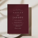 Search for burgundy wine wedding invitations Simple