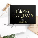 Search for elegant black business holiday cards Black and gold