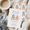 Search for gingerbread gender reveal invitations He or she