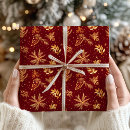 Search for red and gold christmas wrapping paper Winter wonderland