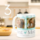 Recherche de coeur turquoise tasses Mère
