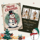 Search for snowman photo cards Botanical