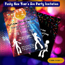 Search for new years eve celebration invitations Disco ball