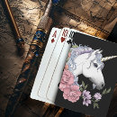 Search for unicorn playing cards Black