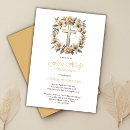 Search for white and gold first communion invitations Elegant