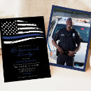 Search for blue flag invitations Police retirement