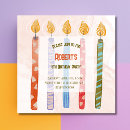 Search for candle square invitations Watercolor