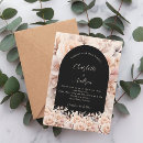 Search for black and rose gold wedding invitations Boho