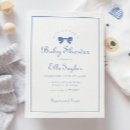 Search for bow baby boy shower invitations Simple