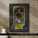 Search for metallic gold foil posters Black