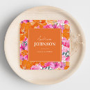 Recherche de mariage orange cartes visite Aquarelle