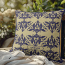 Search for navy blue and yellow pillows Botanical