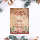 Search for vintage red truck invitations Wood