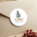 Search for round stickers return address labels Christmas tree