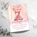 Search for princess 7th birthday invitations Once upon a time