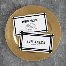 Search for black border business cards White