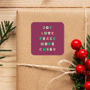Search for peace joy stickers Christmas typography