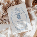 Recherche de oursons baby shower invitations Élégant