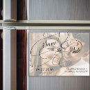 Search for 5x7 magnets wedding save the dates Black and white