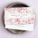 Search for cherry blossoms business cards Aesthetician