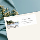 Search for beach sand return address labels Modern elegant
