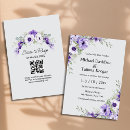 Search for purple and grey invitations Qr code