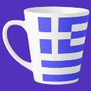 Recherche de drapeau grec tasses Bleu