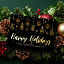 Search for elegant black business holiday cards Modern