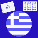 Search for made in greece stickers Blue white