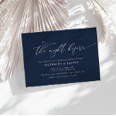 Recherche de navy rehearsal dinner invitations Bleu marine