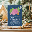 Search for girls camping birthday invitations Glamping