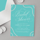 Search for turquoise bridal shower invitations For her