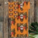 Search for skulls bath towels Orange