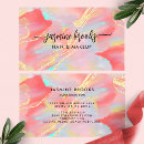 Search for holographic foil business cards Aesthetician