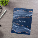 Search for rose blue notebooks Script typography