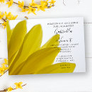 Search for yellow engagement party invitations Botanical