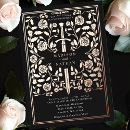 Search for black and gold foil wedding invitations Elegant