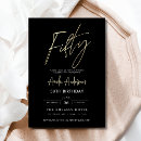 Search for black and gold adult birthday invitations Simple
