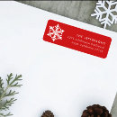 Search for snowflakes return address labels Chic