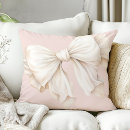 Search for pink bow pillows For her