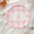 Search for pink gingham plates Girl