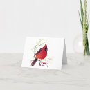 Search for cardinal note cards Watercolor