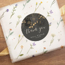 Search for luxury gold wedding stickers Thank you