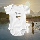 Search for fly fishing baby clothes Watercolor