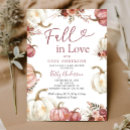 Recherche de fall in love shower invitations Citrouille