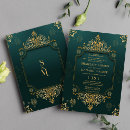 Search for royal green wedding invitations Muslim