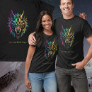 Search for wolf face tshirts Colourful