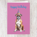 Search for boxer dog birthday cards Puppy