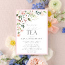 Search for tea with the bride to be invitations Watercolor floral