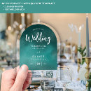 Search for teal green wedding invitations Qr code